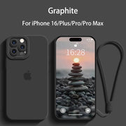 Protect Camera Liquid Silicone Phone Case For iPhone 16 Series